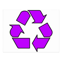 Reduce Reuse Recycle Logo Symbol Arrow 3R Postcard