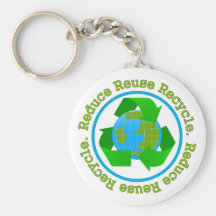 Reduce Reuse Recycle v2 Keychain
