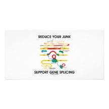 Reduce Your Junk Support Gene Splicing (RNA Humour Customised Photo Card