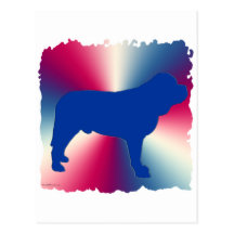RedWhiteBlueMastiff Post Card
