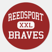 Reedsport - Braves - High - Reedsport Oregon Stickers