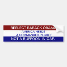 REELECT BARACK OBAMA BUMPER STICKER