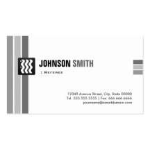 Referee - Creative Black White Business Card Template