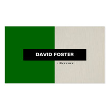 Referee - Simple Elegant Stylish Business Card