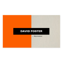 Referee - Simple Elegant Stylish Business Cards