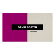 Referee - Simple Elegant Stylish Business Cards