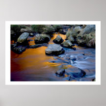 Reflections in a Pennine Stream Posters