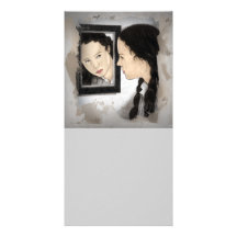 reflexion photo greeting card