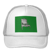 Regency chair in green hat