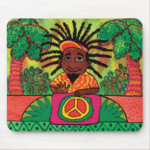 Reggae Drummer Mouse Mats