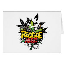 Reggae Music Greeting Card