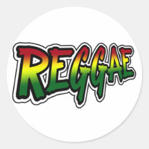 REGGAE ROUND STICKER