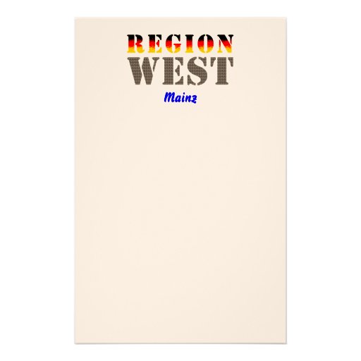 Region West - Mainz Individuelle Druckpapiere