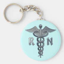 Registered Nurse Symbol Key Chain