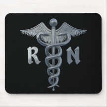 Registered Nurse Symbol Mouse Pad
