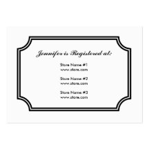 Registry Card with Mediaeval Cross Pattern Business Card Template