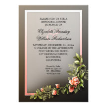 rehearsal dinner beautiful invitation