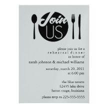 Rehearsal Dinner Personalized Invitation