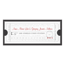 Rehearsal or Welcome Dinner - Ticket Invitation
