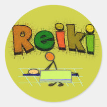 Reiki Stick People Design Gifts Sticker