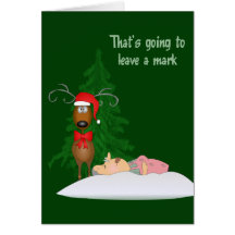 Reindeer and Grandma Greeting Card
