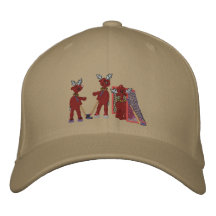 Reindeer Games Embroidered Baseball Caps