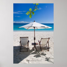 Relax sur la plage poster