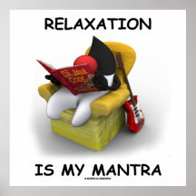 Relaxation Is My Mantra (Open Source Java Duke) Posters