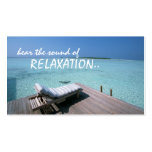 relaxation travel business card