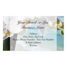 Relaxing Beach Orchid Business Card