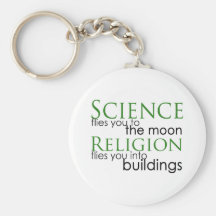 Religion and Science Key Chain