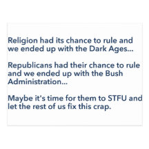 Religion and the Bush Administration Post Card