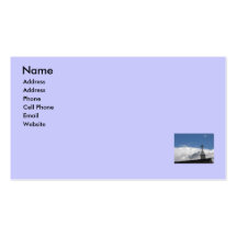 Religious Cross & Clouds Business Card Template
