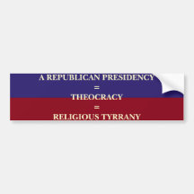 RELIGIOUS TYRRANY BUMPER STICKERS