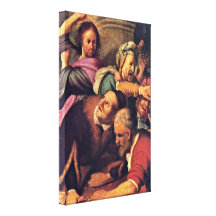 Rembrandt van Rijn - Christ driving money-changer Gallery Wrapped Canvas