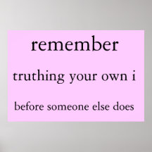 remember truthing poster