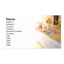 remodeled kitchen business card