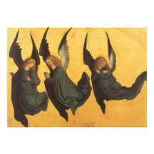 Renaissance Christmas Angels, Master of Housebook Personalized Invite