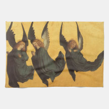 Renaissance Christmas Angels, Master of Housebook Hand Towel
