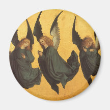 Renaissance Christmas Angels, Master of Housebook Fridge Magnet