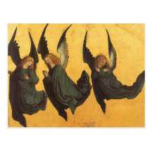 Renaissance Christmas Angels, Master of Housebook Post Card