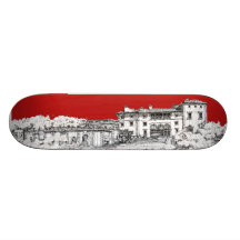 Renaissance museum red skateboard decks