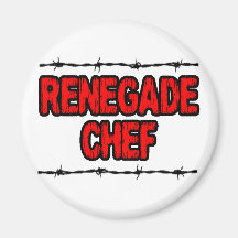 Renegade Chef Refrigerator Magnet