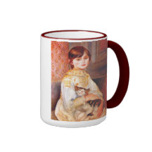 Renoir Girl With Cat Mug