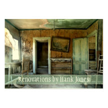 Renovations Old Home Custom Business Card Template