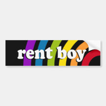 RENT BOY Definition Bumper Sticker