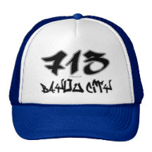 Rep Bayou City (713) Mesh Hats