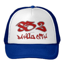 Rep Bayou City (832) Hats