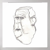 Rep John Murtha Caricature Poster