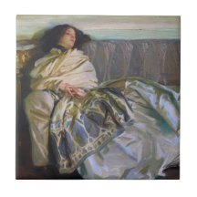 Repose by John Singer Sargent Tile